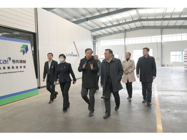 泰安市工信局領導蒞臨魯泰建材科技集團調研指導